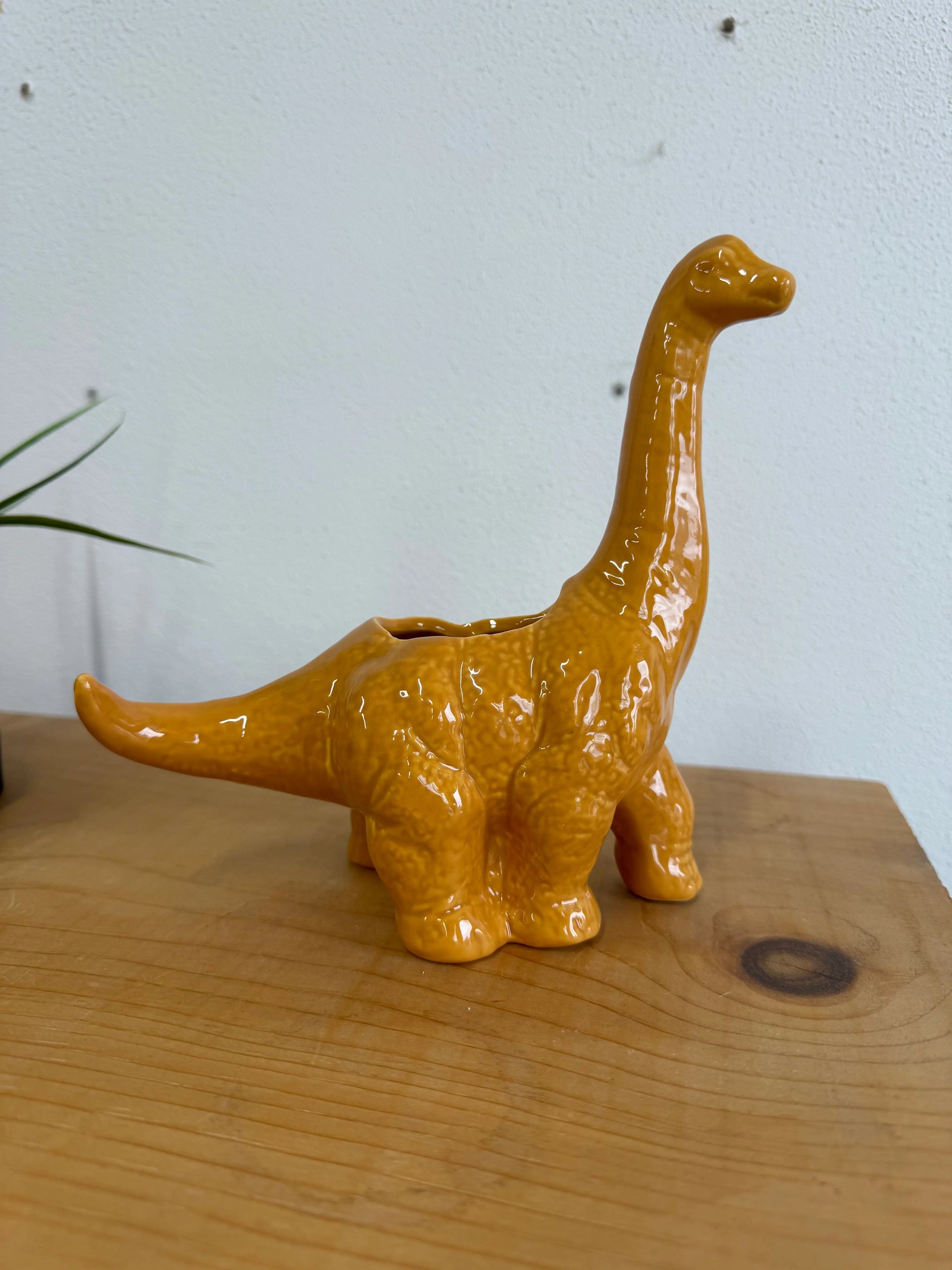 Mustard Dinosaur Diplodocus Planter