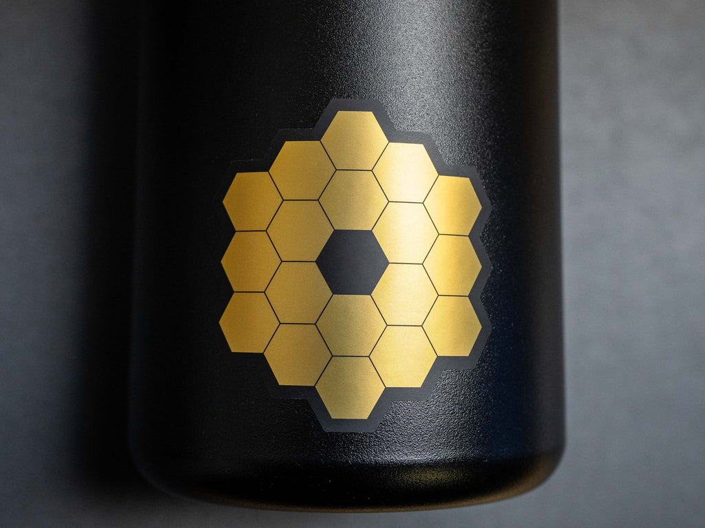 Space Themed Sticker Decals (3-Pack) in Premium Gold Foil