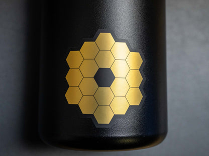 Space Themed Sticker Decals (3-Pack) in Premium Gold Foil