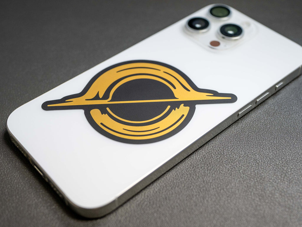 Space Themed Sticker Decals (3-Pack) in Premium Gold Foil