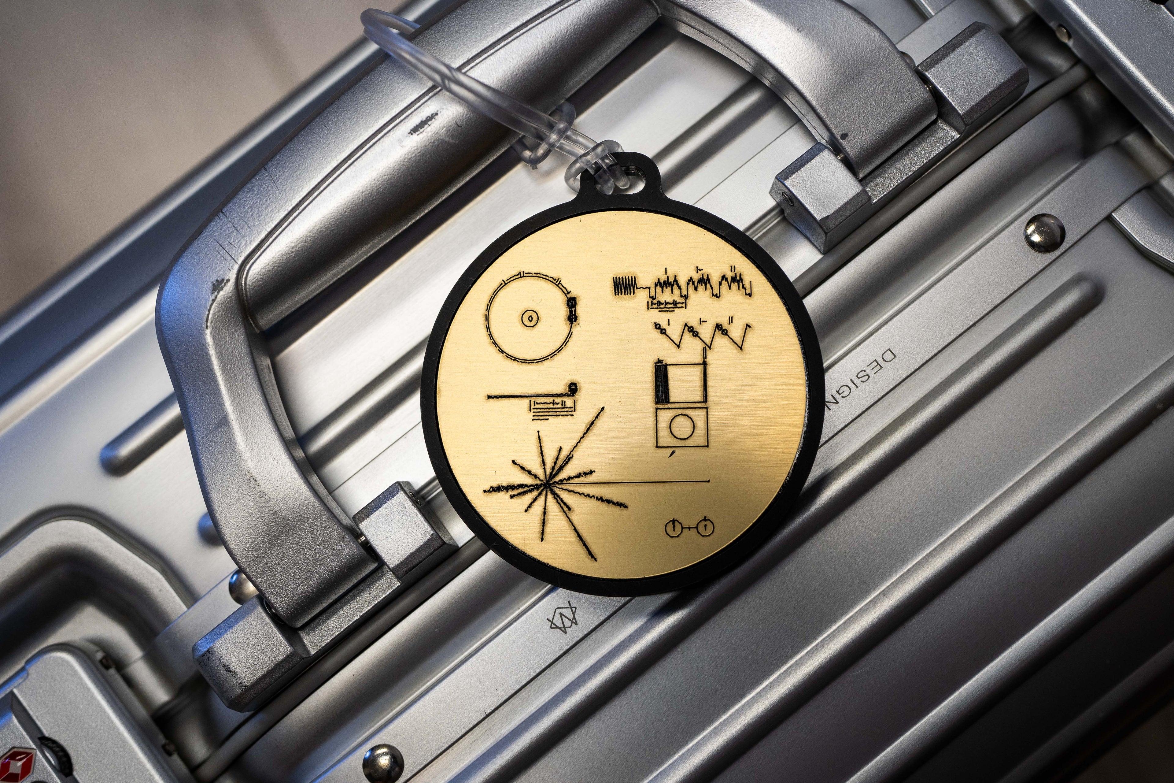 Voyager Golden Record Luggage Tag Accessory