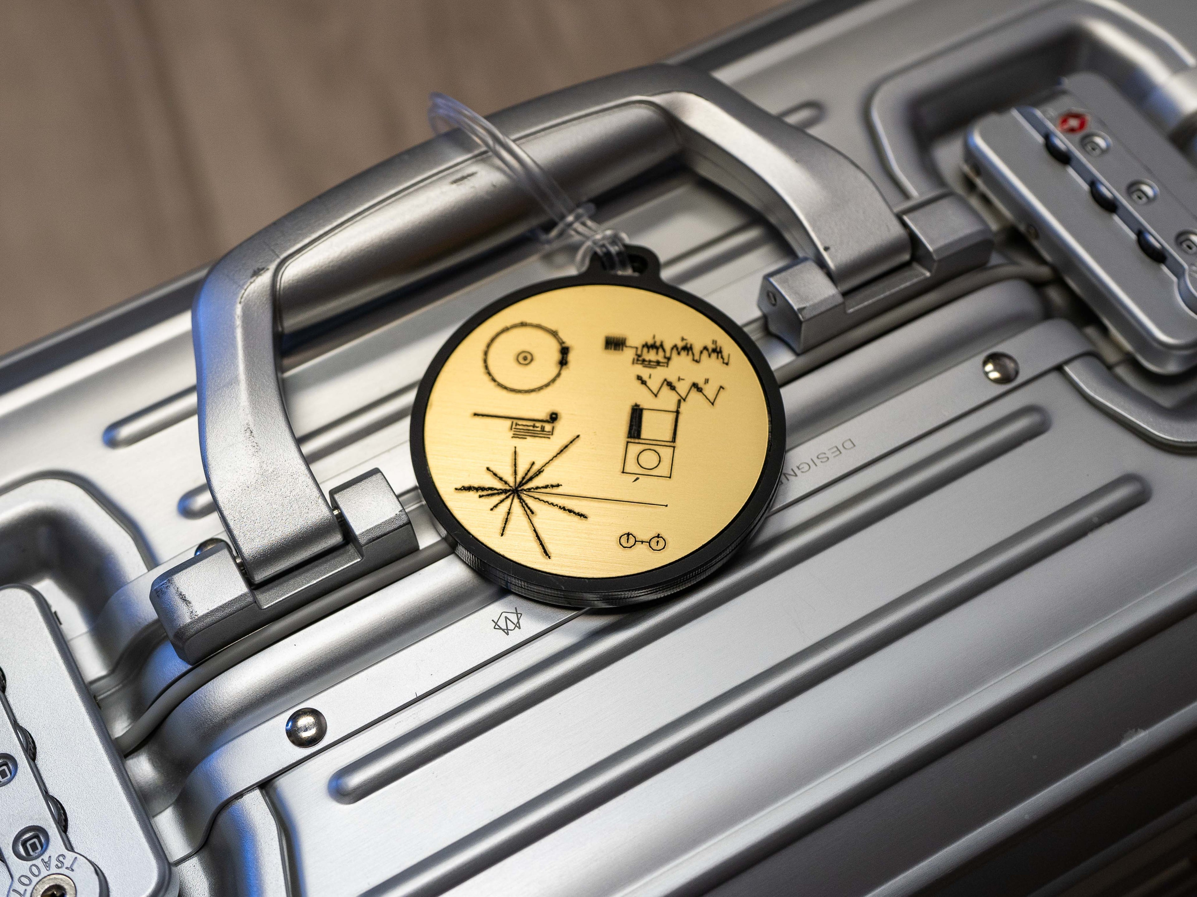 Voyager Golden Record Luggage Tag Accessory