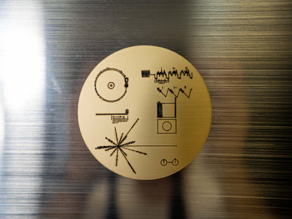 Voyager Golden Record Metallic Magnet