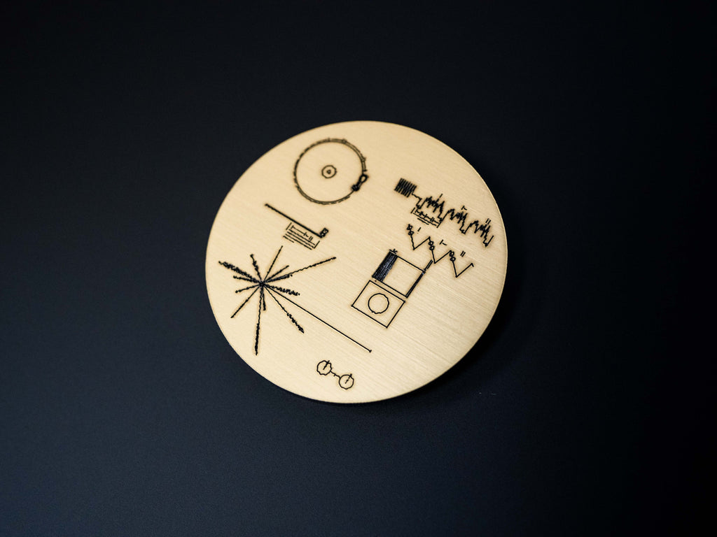 Voyager Golden Record Metallic Magnet
