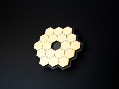 James Webb Space Telescope JWST Metallic Gold Magnet