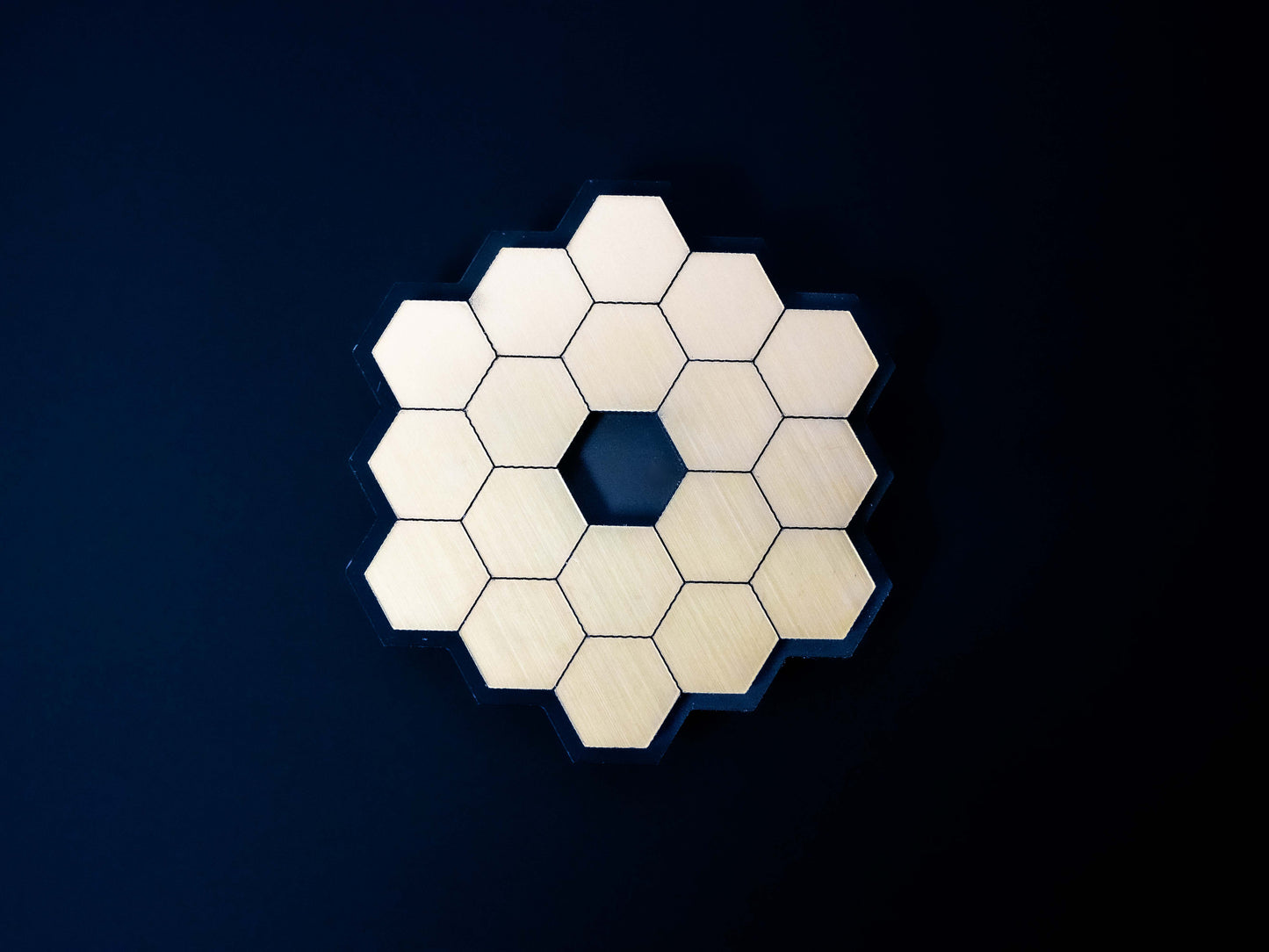 James Webb Space Telescope JWST Metallic Gold Magnet