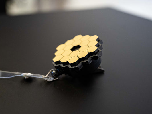 James Webb Space Telescope Metallic Retractable Badge Holder Reel