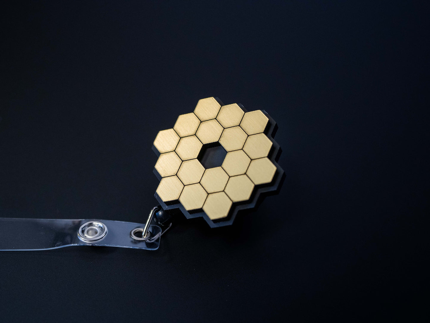 James Webb Space Telescope Metallic Retractable Badge Holder Reel