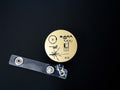 Voyager Golden Record Retractable Badge Holder Reel Metallic Gold