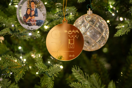 Voyager Golden Record Holiday Ornament
