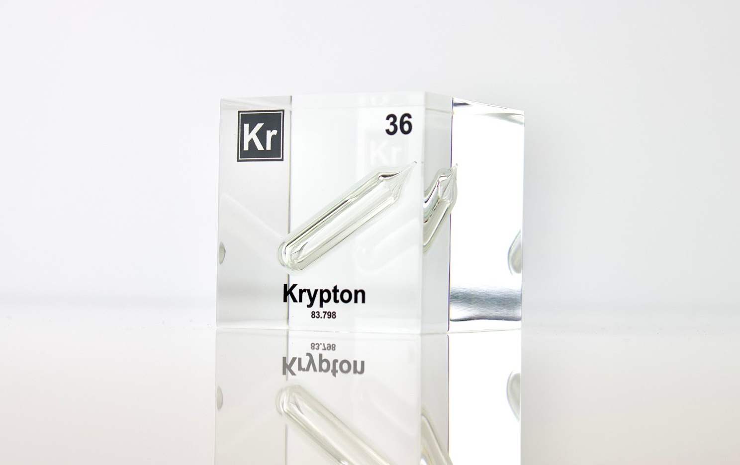 Krypton Element Cube - 2" Acrylic Display - Atomic Number 36