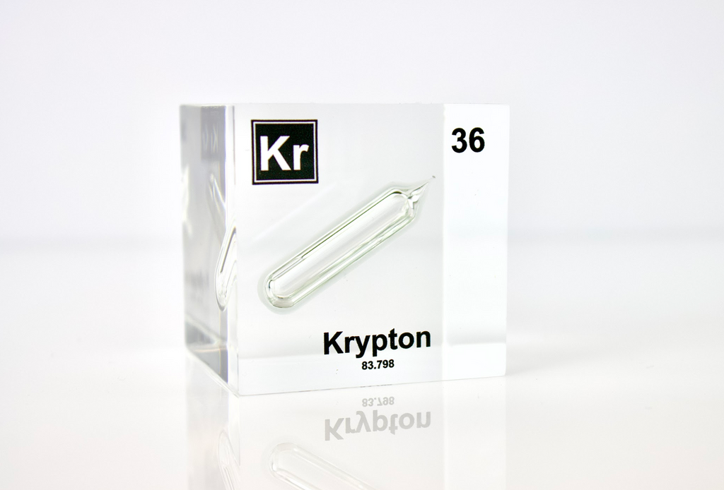 Krypton Element Cube - 2" Acrylic Display - Atomic Number 36