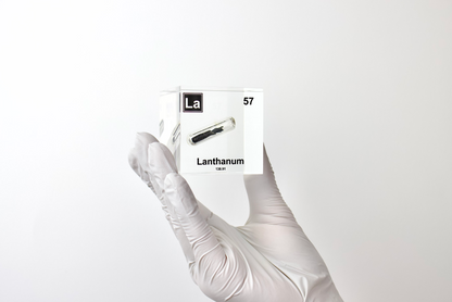 Lanthanum Element Cube - 2" Acrylic Display - Atomic Number 57