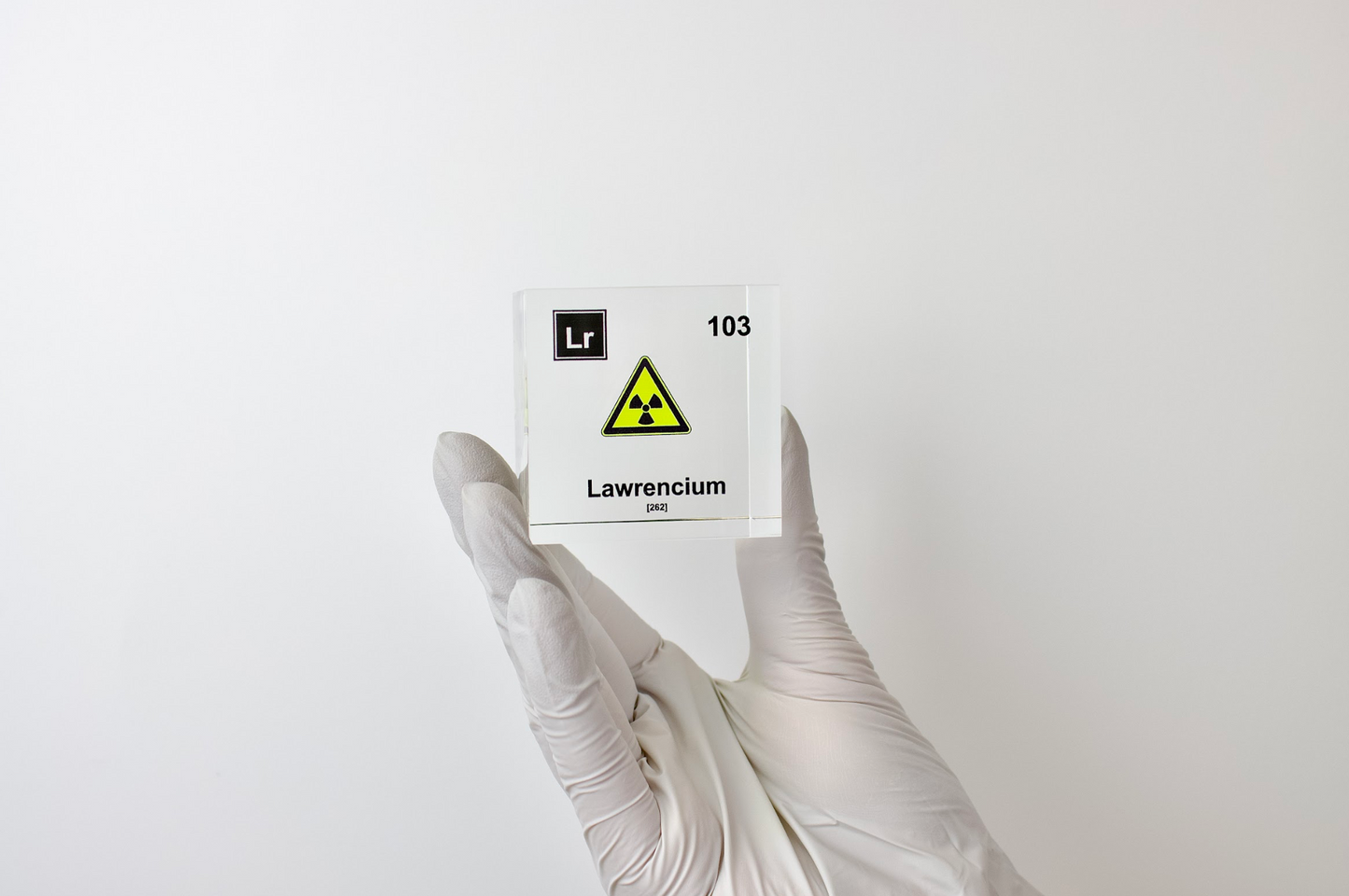 Lawrencium Element Cube - 2" Acrylic Display - Atomic Number 103