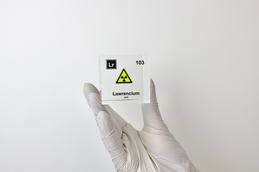 Lawrencium Element Cube - 2" Acrylic Display - Atomic Number 103