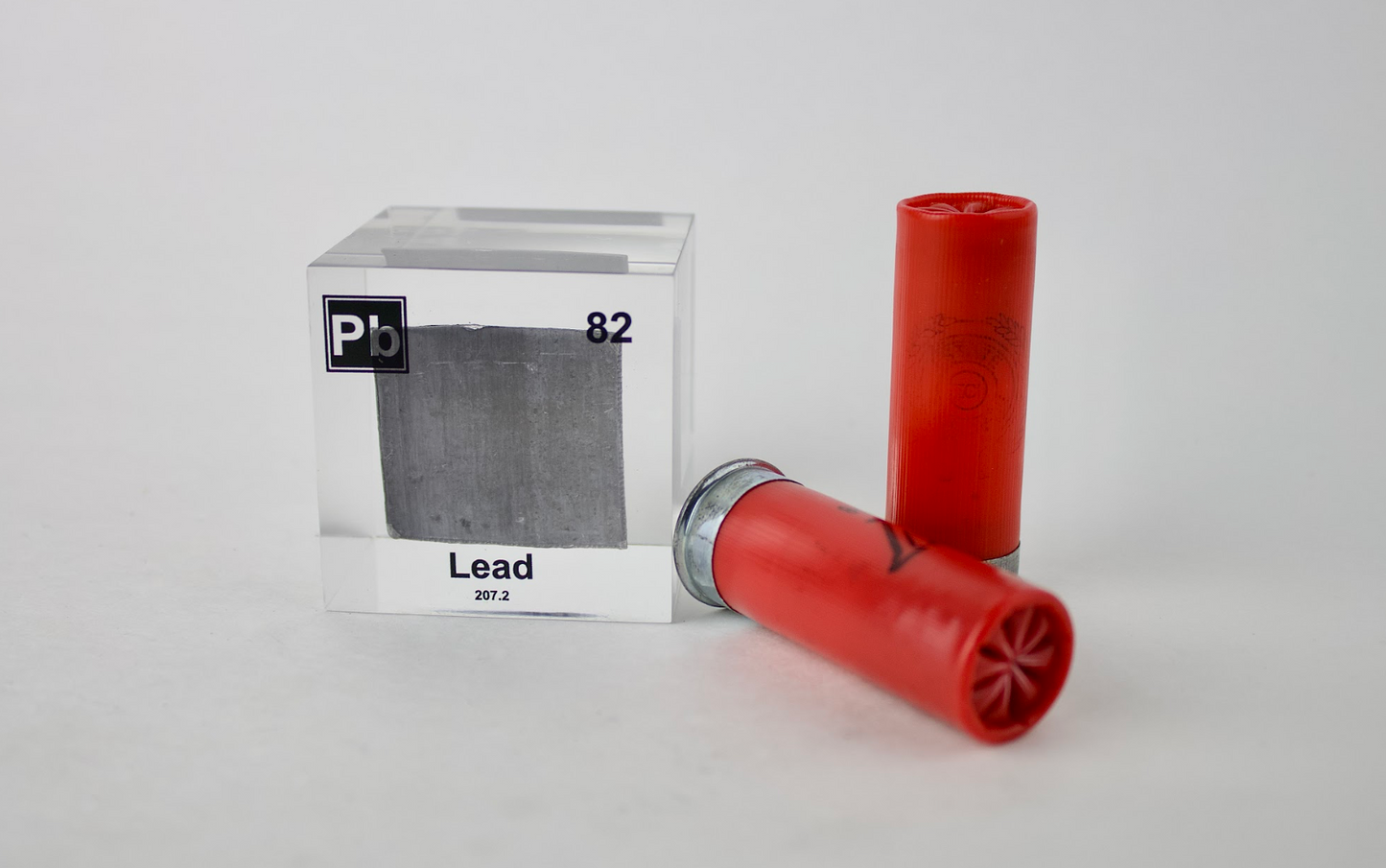 Lead Element Cube - 2" Acrylic Display - Atomic Number 82