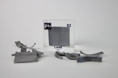 Lead Element Cube - 2" Acrylic Display - Atomic Number 82