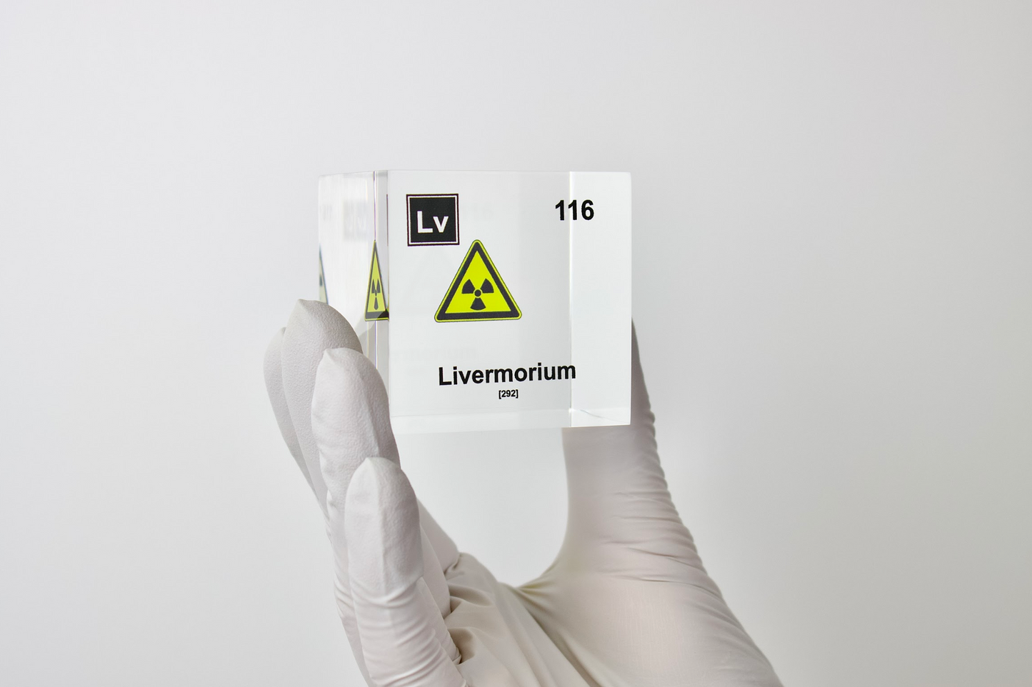 Livermorium Element Cube - 2" Acrylic Display - Atomic Number 116