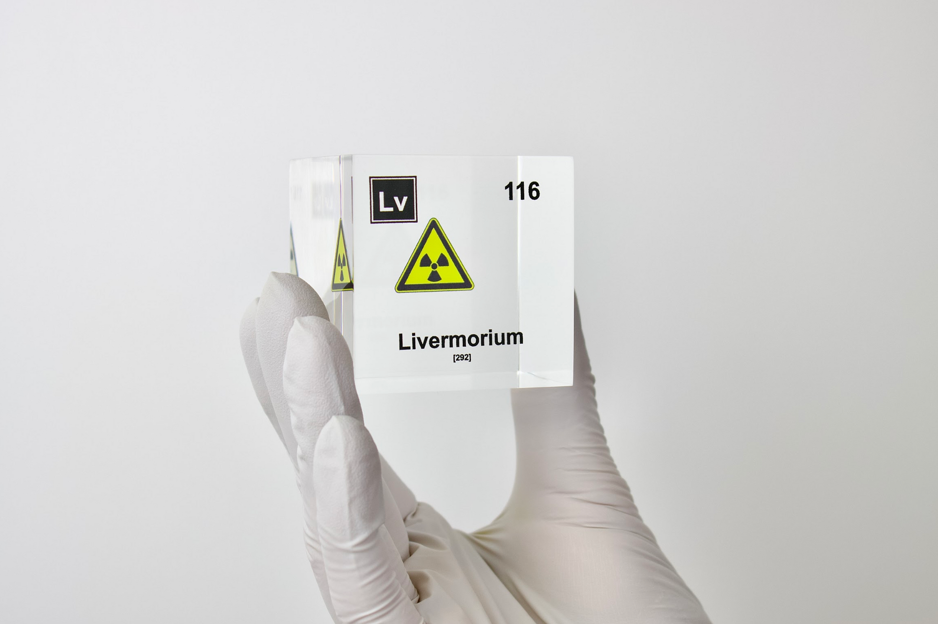 Livermorium Element Cube - 2" Acrylic Display - Atomic Number 116
