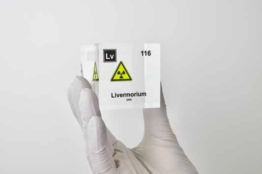 Livermorium Element Cube - 2" Acrylic Display - Atomic Number 116