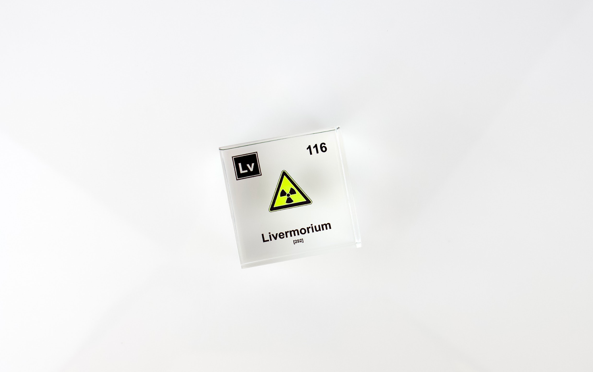 Livermorium Element Cube - 2" Acrylic Display - Atomic Number 116
