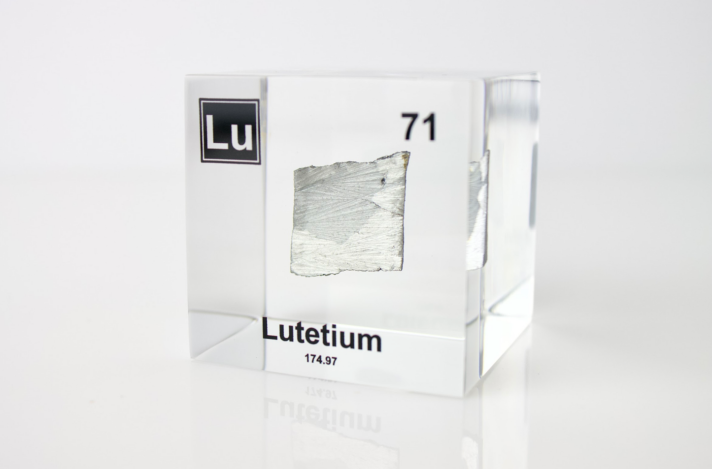 Lutetium Element Cube - 2" Acrylic Display - Atomic Number 71