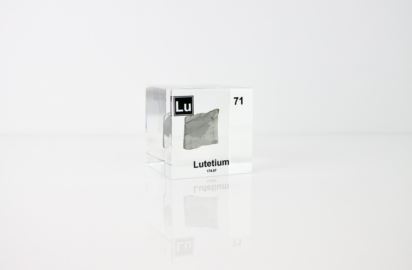 Lutetium Element Cube - 2" Acrylic Display - Atomic Number 71