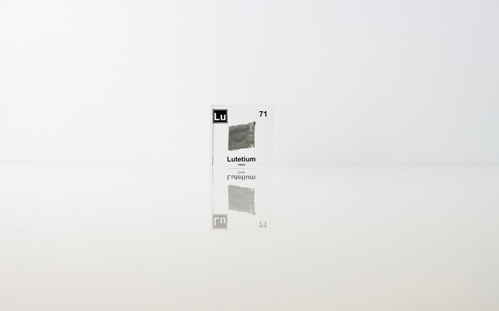 Lutetium Element Cube - 2" Acrylic Display - Atomic Number 71