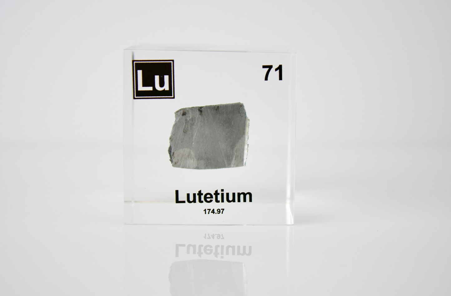 Lutetium Element Cube - 2" Acrylic Display - Atomic Number 71