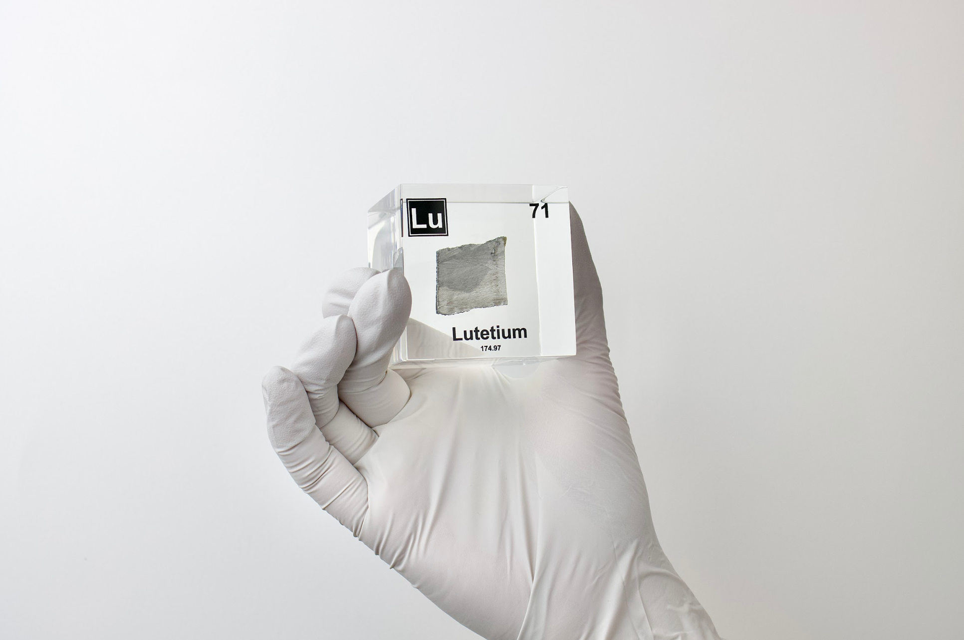 Lutetium Element Cube - 2" Acrylic Display - Atomic Number 71