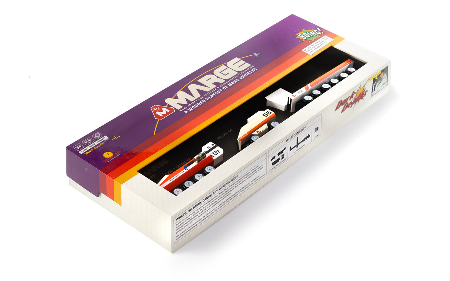 M.A.R.G.E. Wooden Mars Vehicles: DARK DEPTHS SET