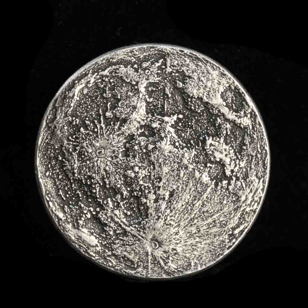 Silver Supermoon 1 oz Coin - Large 1.5 in / 38 mm