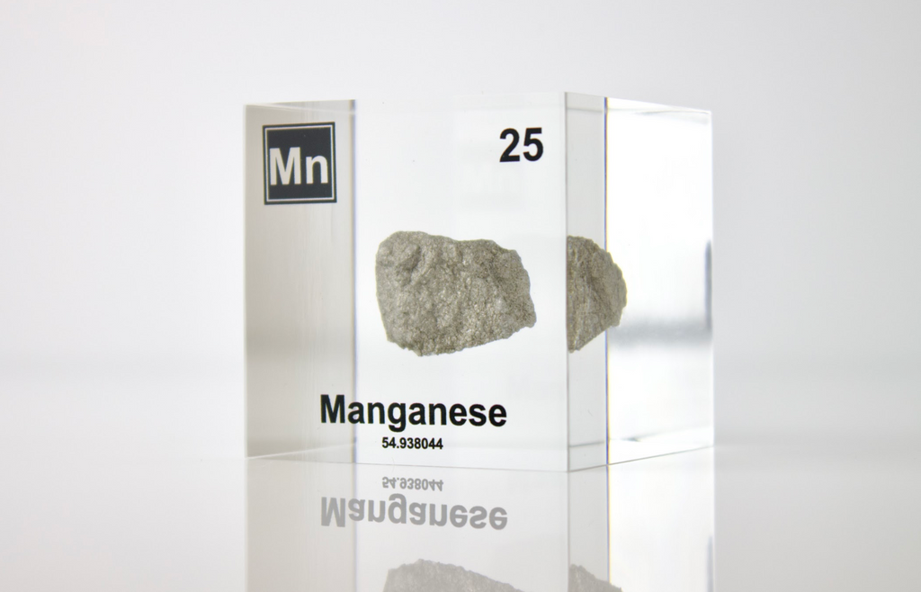 Manganese Element Cube - 2" Acrylic Display - Atomic Number 25