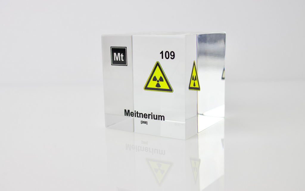Meitnerium Element Cube - 2" Acrylic Display - Atomic Number 109