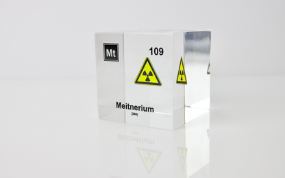 Meitnerium Element Cube - 2" Acrylic Display - Atomic Number 109