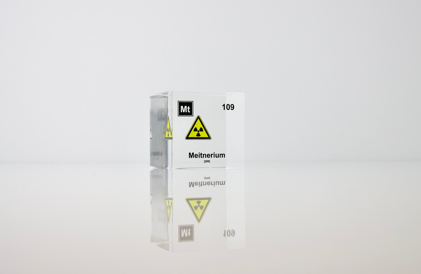Meitnerium Element Cube - 2" Acrylic Display - Atomic Number 109