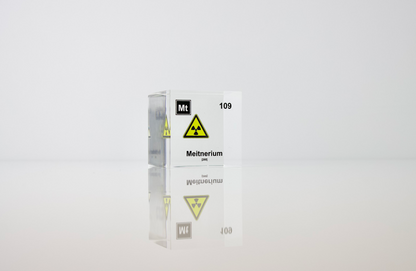 Meitnerium Element Cube - 2" Acrylic Display - Atomic Number 109