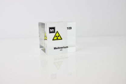 Meitnerium Element Cube - 2" Acrylic Display - Atomic Number 109