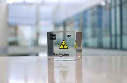 Mendelevium Element Cube - 2" Acrylic Display - Atomic Number 101