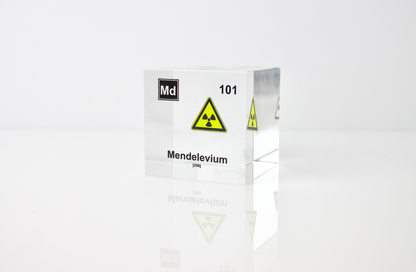 Mendelevium Element Cube - 2" Acrylic Display - Atomic Number 101