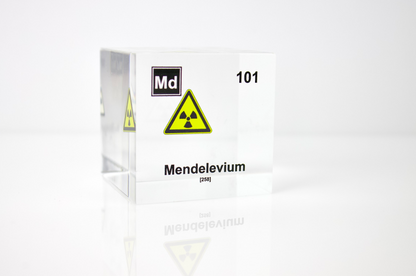 Mendelevium Element Cube - 2" Acrylic Display - Atomic Number 101