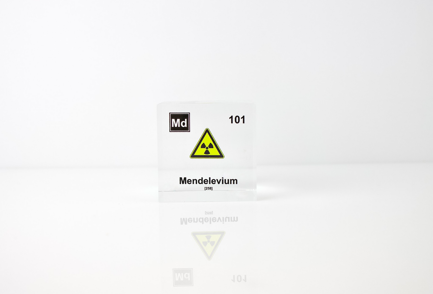 Mendelevium Element Cube - 2" Acrylic Display - Atomic Number 101