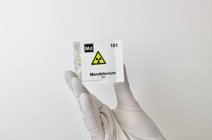 Mendelevium Element Cube - 2" Acrylic Display - Atomic Number 101