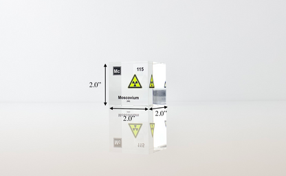 Moscovium Element Cube - 2" Acrylic Display - Atomic Number 115