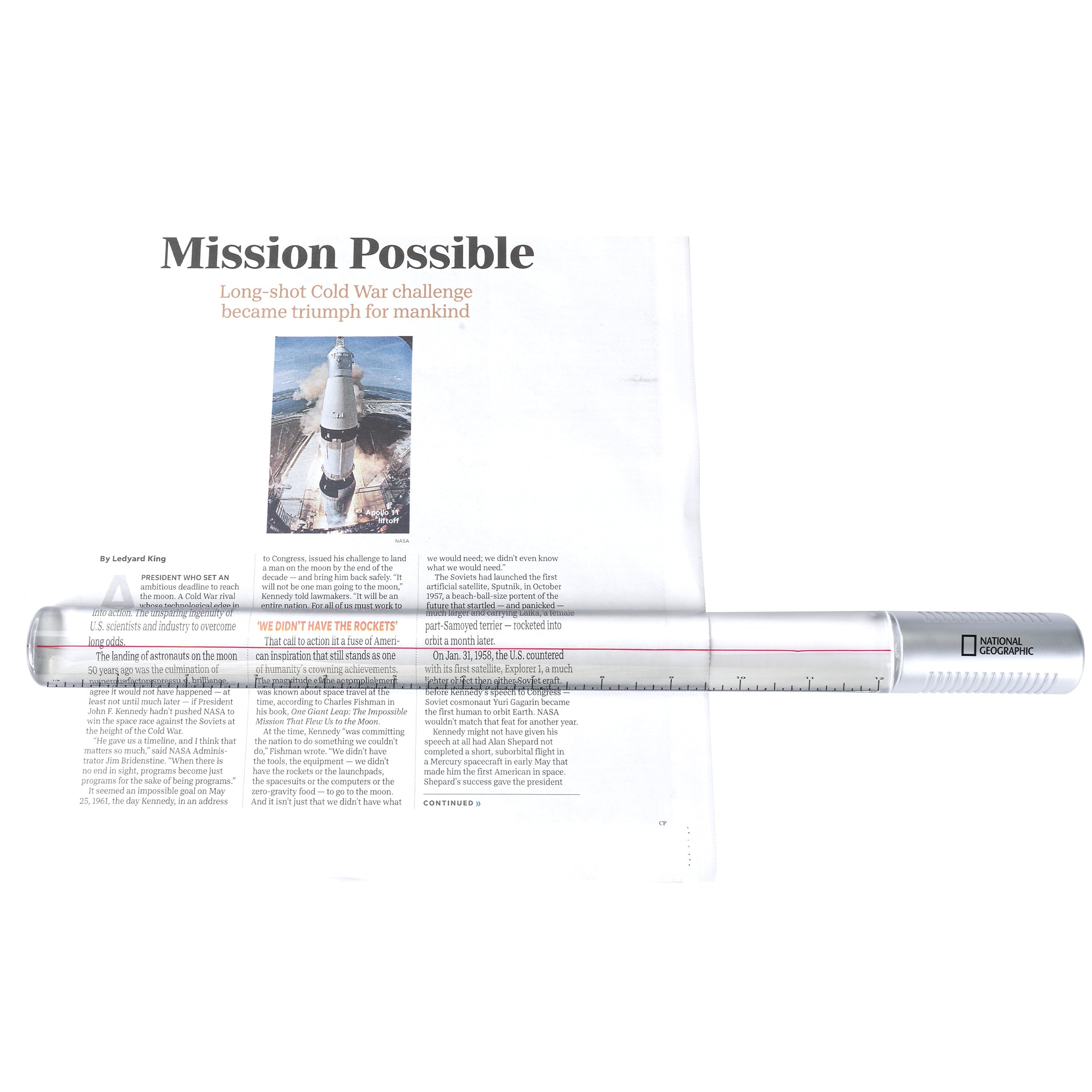 2x Reading Magnifier and Ruler
