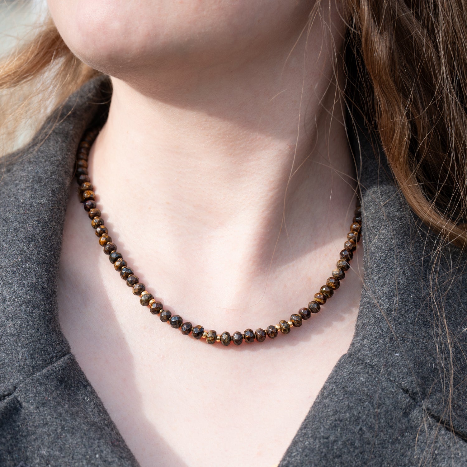 Chondritic Meteorite NWA 869 Necklace
