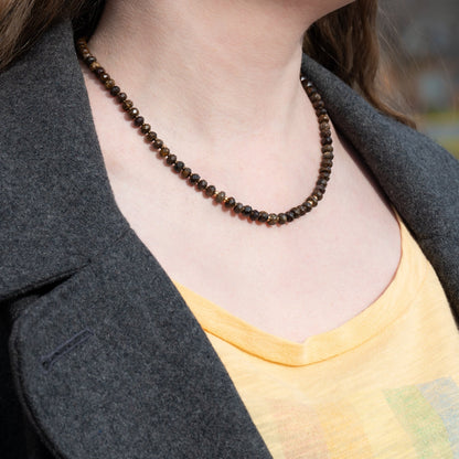 Chondritic Meteorite NWA 869 Necklace