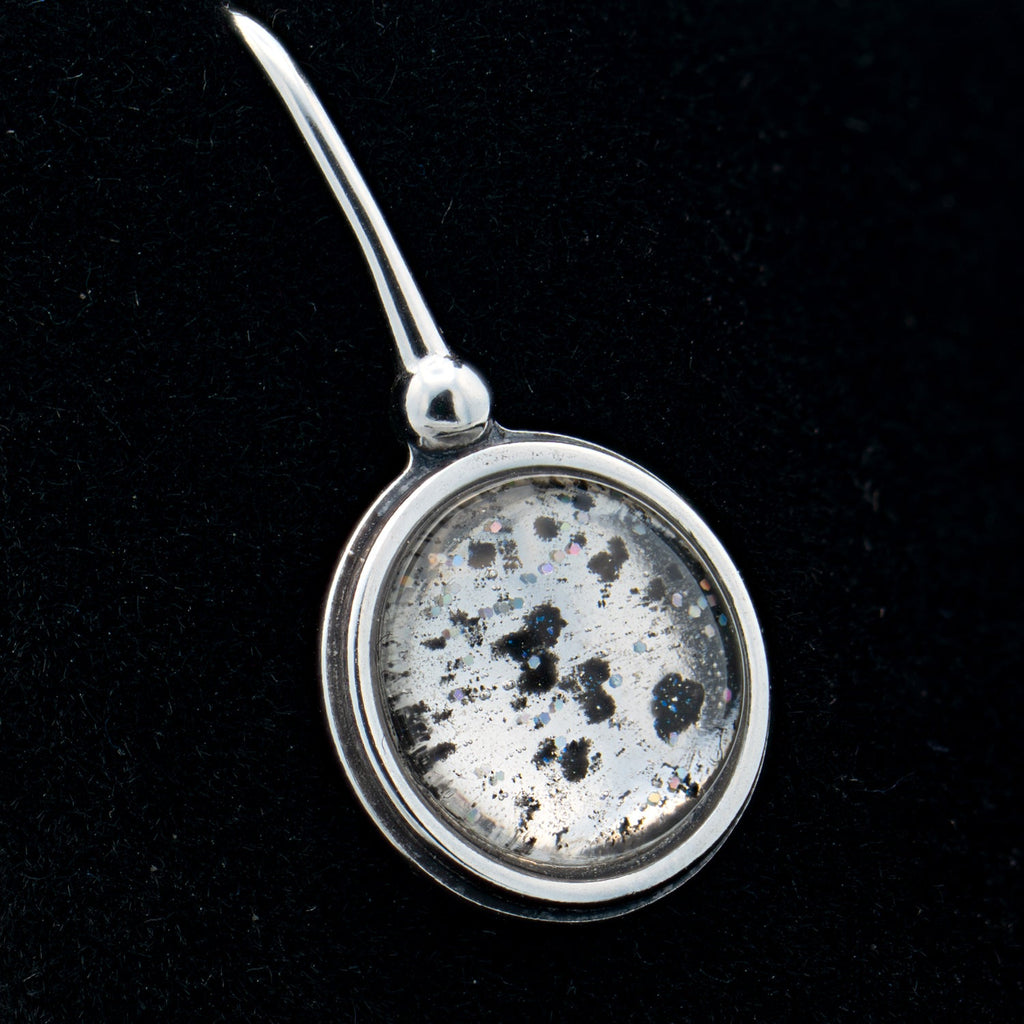 Nebula Fire Earrings - Birth of the Solar System - Allende Meteorite