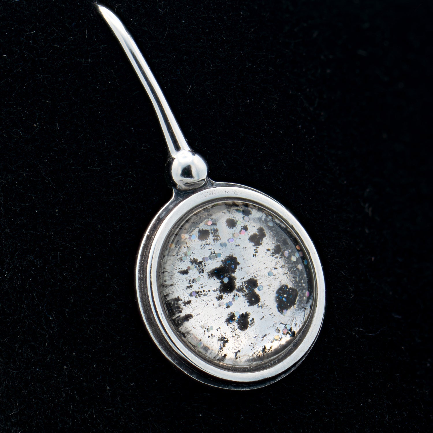 Nebula Fire Earrings - Birth of the Solar System - Allende Meteorite