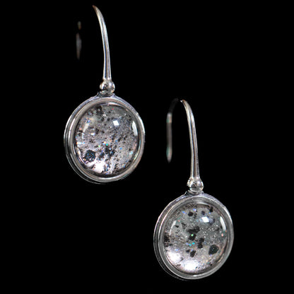 Nebula Fire Earrings - Birth of the Solar System - Allende Meteorite